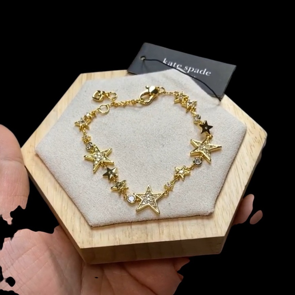 Kate‎ Spade New York ~ Gold-Tone You're A Star Bracelet - Picture 3 of 7